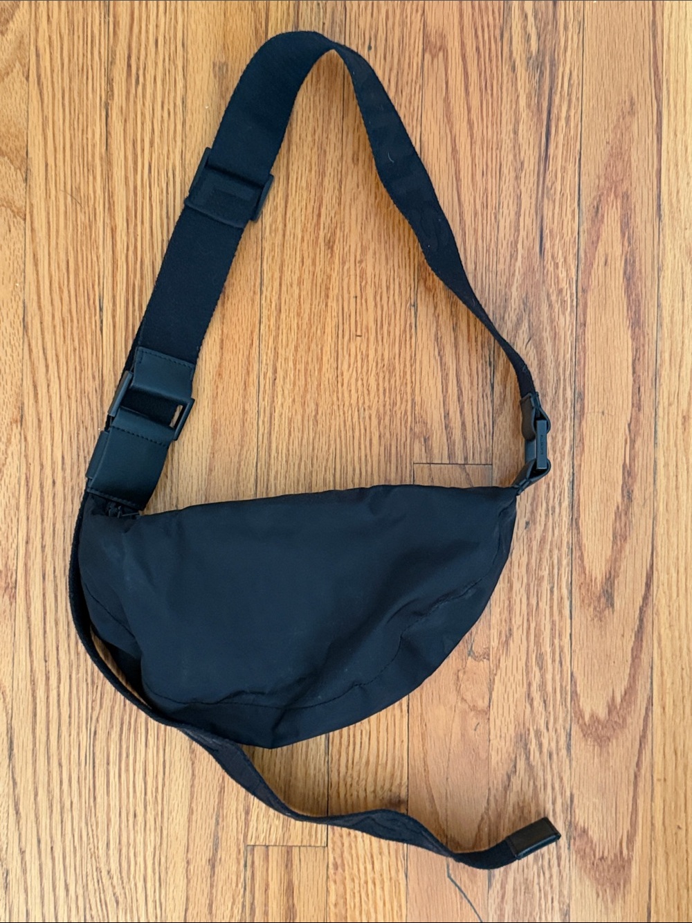 AllSaints Black Belt Bag Sling